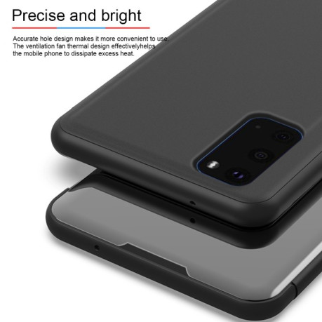Чохол книжка Clear View Samsung Galaxy S20 Electroplating Mirror-фіолетовий