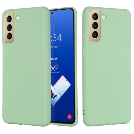 Силіконовий чохол Solid Color Liquid Silicone Samsung Galaxy S21 FE - зелений