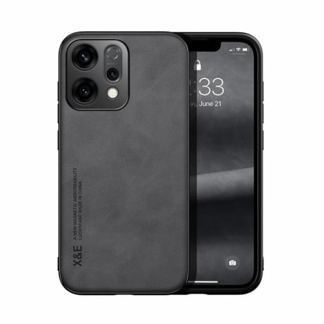 Противоударный чехол Skin Feel Magnetic на OPPO Reno14 Global - темно-серый