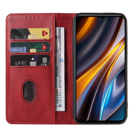 Чехол-книжка Magnetic Closure для Xiaomi Poco X4 GT - красный