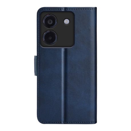 Чехол-книжка Dual-side Magnetic Buckle для Xiaomi Poco M7 Pro 5G - синий