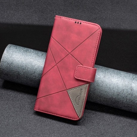 Чехол-книжка Rhombus Texture для Realme 11 4G  - красный