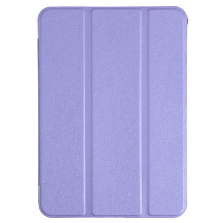Чехол-книжка Silk Texture Three-fold на iPad mini 6 - фиолетовый