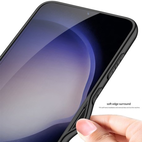 Протиударний чохол GKK TPU + PU Full Coverage для Samsung Galaxy S24+ 5G - черный