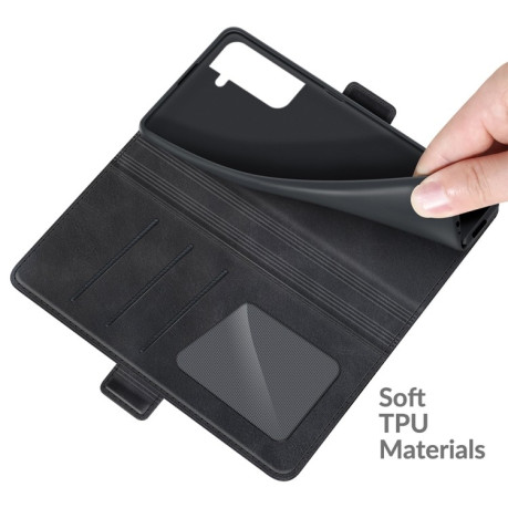 Чехол-книжка Dual-side Magnetic Buckle для Samsung Galaxy S22 Plus 5G - черный