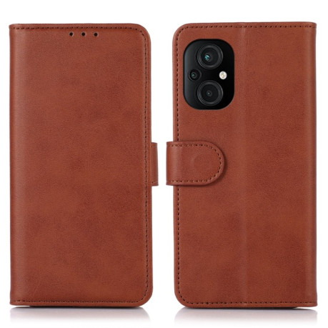 Чохол-книжка Cow Texture Leather для Xiaomi Poco M5 4G/Poco M4 5G/M5 - коричневий