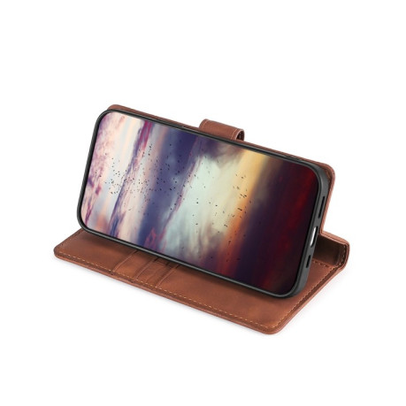 Чехол-книжка Skin Feel Crocodile Texture для Vivo V25 5G/V25e 5G/X80 Lite - коричневый
