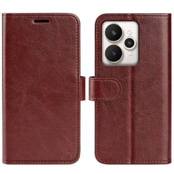Чехол-книжка R64 Texture Horizontal Flip Leather на Realme 15 5G / 15 Pro 5G — коричневый