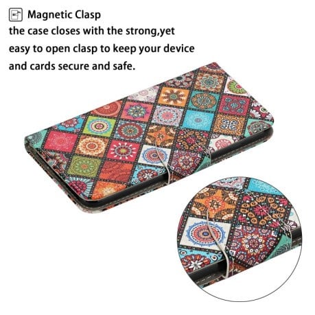 Чохол-книжка Colored Drawing Pattern для Samsung Galaxy S23 Ultra 5G - Ethnic Style