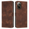 Чехол-книжка Dream Triangle Leather на Realme C67 4G Global - коричневый