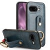 Протиударний чохол Wristband Leather Back для Google Pixel 9a - синій