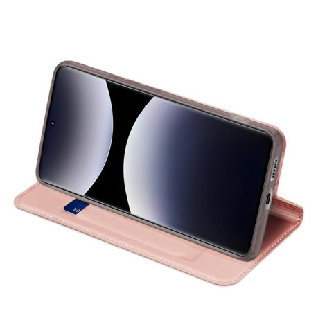 Чохол-книжка DUX DUCIS Skin Pro Series на Xiaomi Redmi Note 14 Pro 4G - рожеве золото