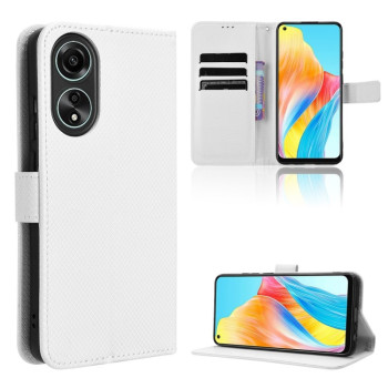 Чохол-книжка Diamond Texture для OPPO A58 4G - белый