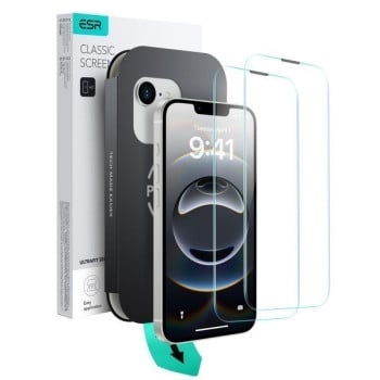 Комплект захисного скла ESR Armorite Tempered Glass для iPhone 13/13 Pro/14/16e - Black