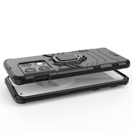 Противоударный чехол HMC Magnetic Ring Holder для OnePlus 10 Pro 5G - черный
