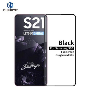 Защитное стекло PINWUYO 9H 3D Full Screen на Samsung Galaxy S21 5G - черное