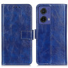 Чохол-книжка Magnetic Retro Crazy Horse Texture на Motorola Moto G85 - синій