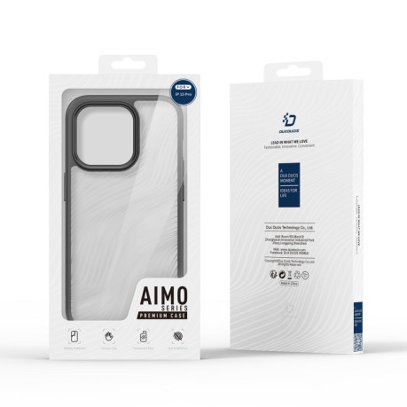 Противоударный чехол DUX DUCIS Aimo Series для iPhone 15 Pro - черный