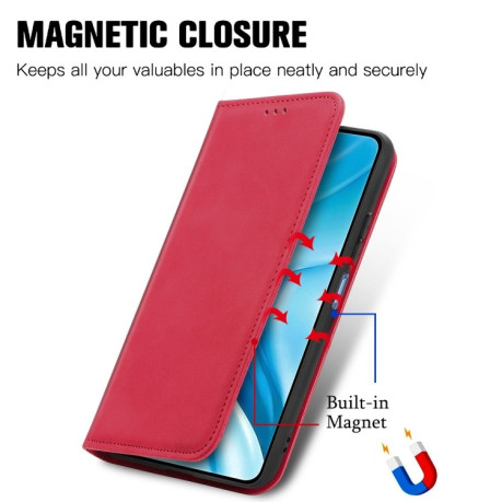 Чехол-книжка Retro Skin Feel Business Magnetic на Xiaomi Mi 11 Lite/Mi 11 Lite NE - красный