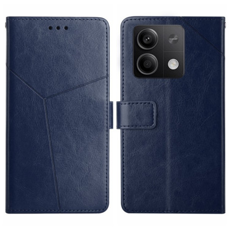 Чехол-книжка Y-shaped Pattern для Xiaomi Redmi Note 13 4G - синий