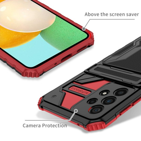 Противоударный чехол Armor Card для Samsung Galaxy A53 5G - красный