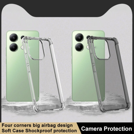 Противоударный чехол IMAK All-inclusive Airbag на Xiaomi Redmi Note 13 4G Global - прозрачный