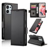 Чехол-книжка Side Buckle Magnetic Frosted Leather на OPPO A6 Pro 4G / 5G Global / F31 5G — чёрный