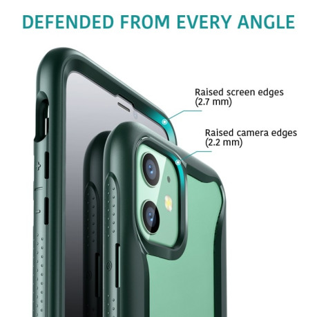 Чехол  ESR Hybrid Armor 360 на iPhone 11-Dark Green