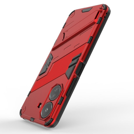 Противоударный чехол Punk Armor для Xiaomi Redmi 13C 4G Global/Poco C65 - красный