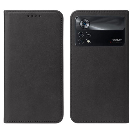 Чехол-книжка Magnetic Closure для Xiaomi Poco X4 Pro 5G - черный