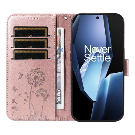 Чохол-книжка Dandelion Embossed Pattern Flip Leather для OnePlus 13R 5G Global - золото