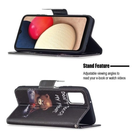 Чохол-гаманець Colored Drawing Pattern для Samsung Galaxy A03s - Bear
