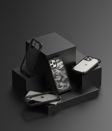 Оригинальный чехол Ringke Fusion X Design durable на iPhone 12 Pro Max - black
