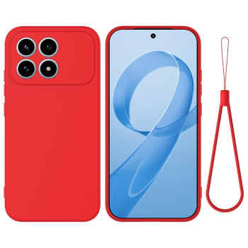 Силіконовий чохол Solid Color Liquid Silicone на Xiaomi Redmi K90 / Poco F8 Pro — червоний