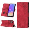 Чохол-книжка Skin-feel Embossed для Samsung Galaxy A05 - червоний