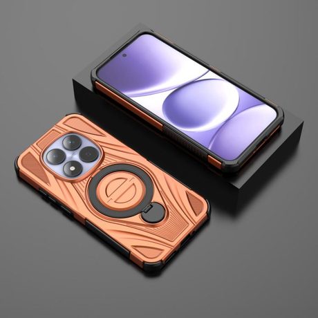 Чехол Star Ring Metallic Pivot Bracket с кольцом-держателем для Redmi Note 15 Pro 5G Global 163.6mm — оранжевый