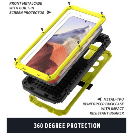 Противоударный чехол R-JUST Life Waterproof для  Samsung Galaxy S25 5G - желтый
