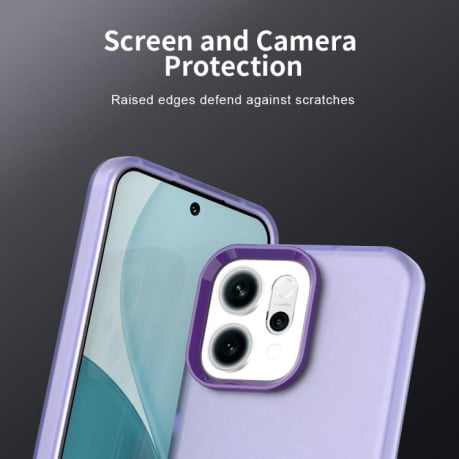 Противоударный чехол Candy Series на OPPO Reno14 F 5G - фиолетовый