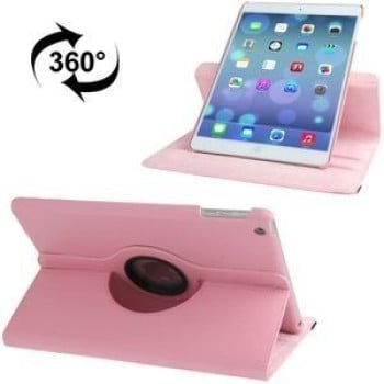 Чехол 360 Degree Litchi Texture  Case розовый для iPad Air