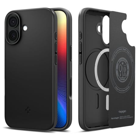 Оригінальний чохол Spigen Thin Fit з MagSafe на iPhone 17 - Black