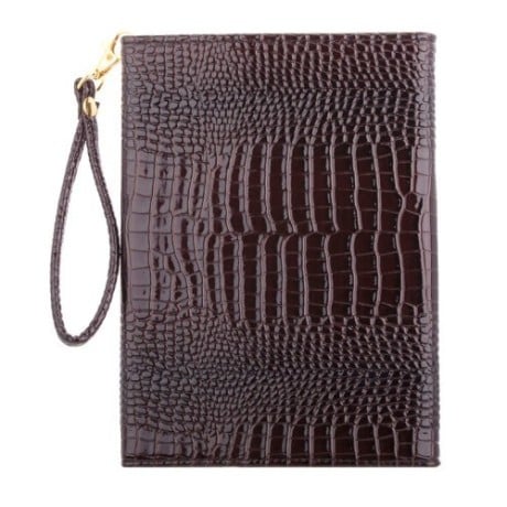 Универсальный Кожаный Чехол Сумка Crocodile Texture коричневый для iPad mini 1 / 2 / 3