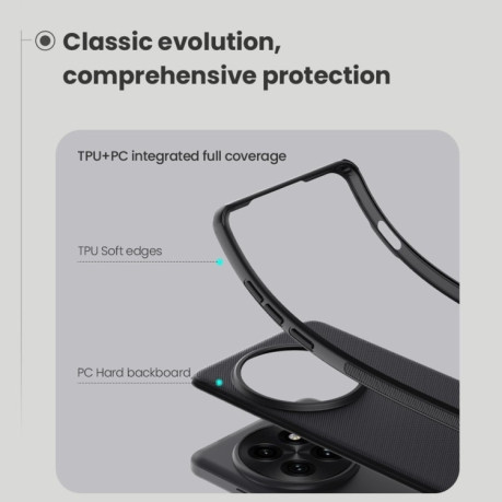 Противоударный чехол NILLKIN Frosted Shield Pro Magnetic Magsafe для OnePlus 13 - черный
