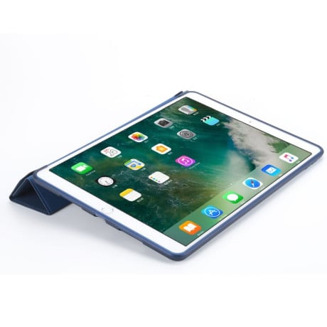 Чехол- книжка Solid Color Trid-fold + Deformation Viewing Stand на iPad Air 3 2019/Pro 10.5 - нави