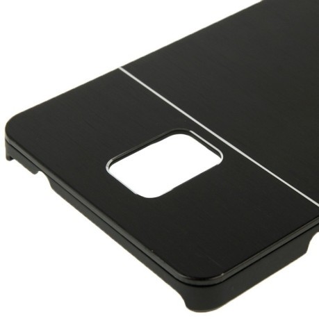 Чехол  Motomo Brushed Texture Metal and Plastic на Samsung Galaxy Note 4 / N910(Black)