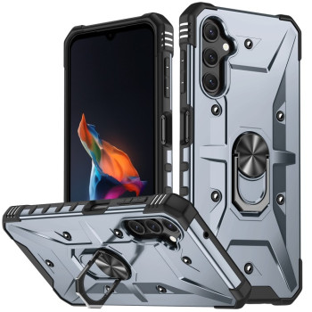 Протиударний чохол EsCase Ring Holde для Samsung Galaxy A14 5G - сірий