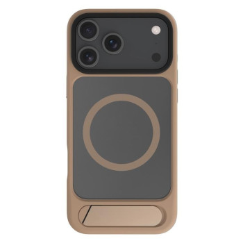 Протиударний чохол Kalebol MagSafe Invisible Tilt Holder PC Hybrid TPU для iPhone 17 Pro - Gold