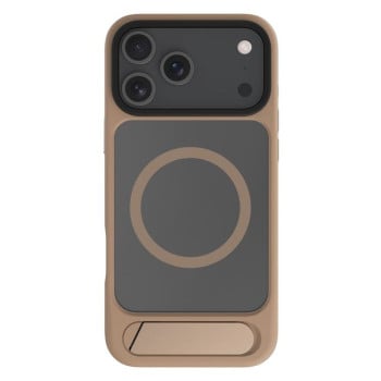 Протиударний чохол Kalebol MagSafe Invisible Tilt Holder PC Hybrid TPU для iPhone 17 Pro Max - Gold