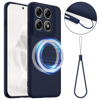 Силіконовий чохол Shockproof Silicone з Magsafe на Motorola Edge 70 Pro / 70 Pro+ 5G — темно-синій