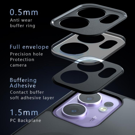 Противоударный чехол Armor Precise Hole PC Hybrid TPU для OPPO Reno13 F 4G / 5G - черный