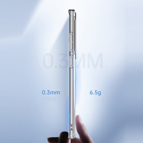 Противоударный чехол Wlons Ice Crystal (MagSafe) для Samsung Galaxy S23 Ultra 5G - серебристый
